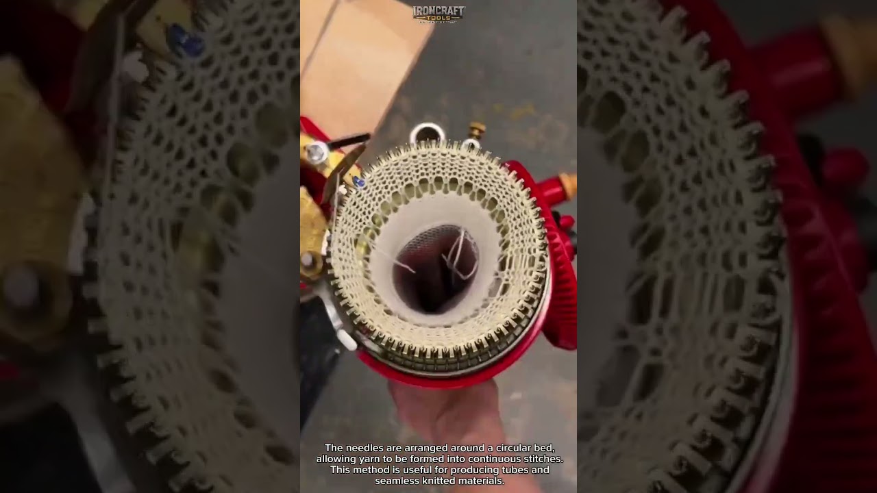 48-Needle Knitting Machine: Watch Fabric Form in Seconds! #Knitting #DIY #Crafts | Easy Craft Tool!