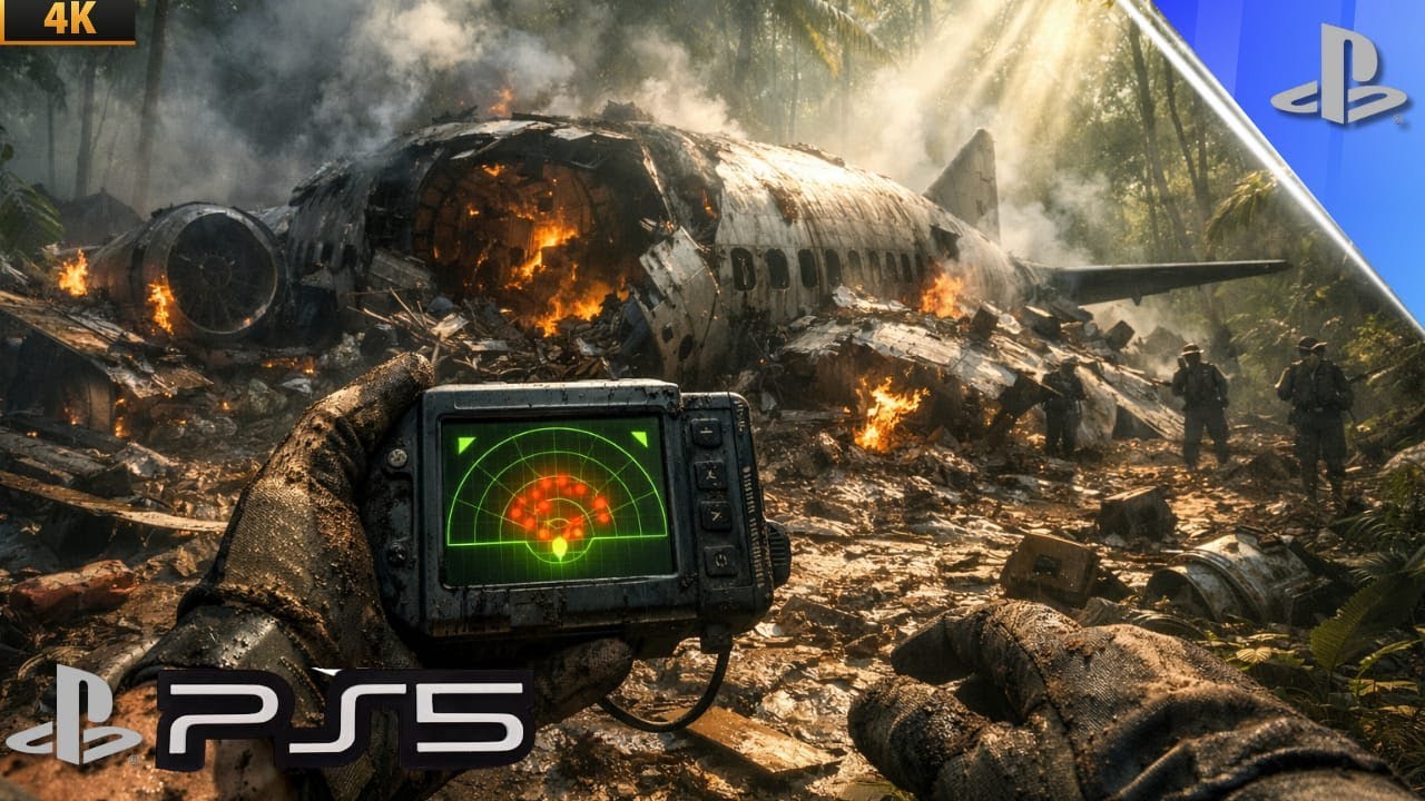 O AVIÃO CAIU NA SELVA INIMIGA - GAMEPLAY REALISTA PS5 4K CALL OF DUTY