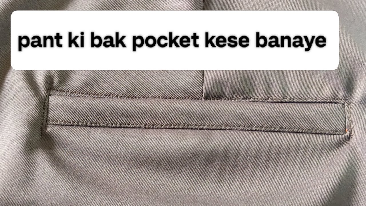 Pant ki bak pocket kese banaye #shorts #ytshorts #viral #trending #tailoringvideo #sewingtips 