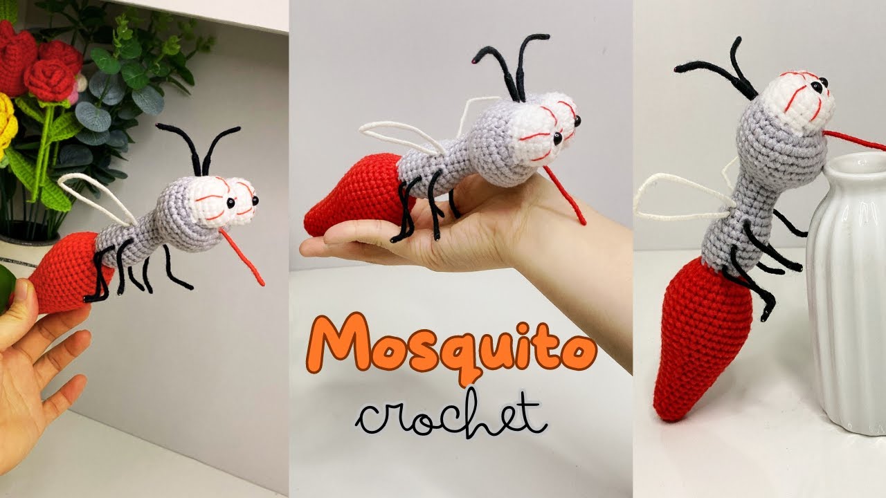 Crochet Mosquito Big Size / Step By Step Tutorial