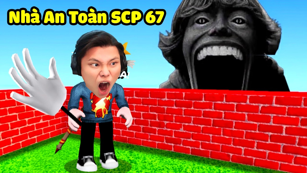 [ROBLOX] JayGray Xây Nhà An Toàn Chống Lại Cậu Bé 67 TikTok💔🖐Thử Thách Troll SCP-067 KID