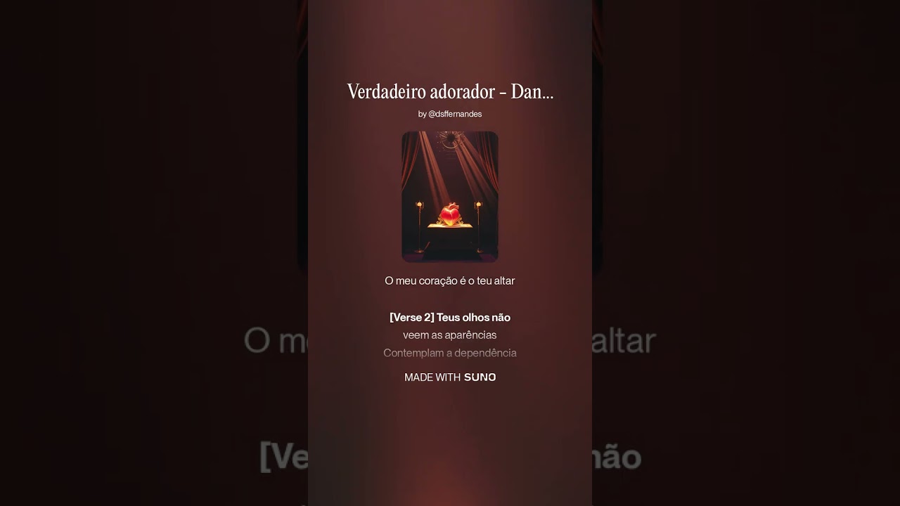 Verdadeiro adorador - Daniel Fernandes