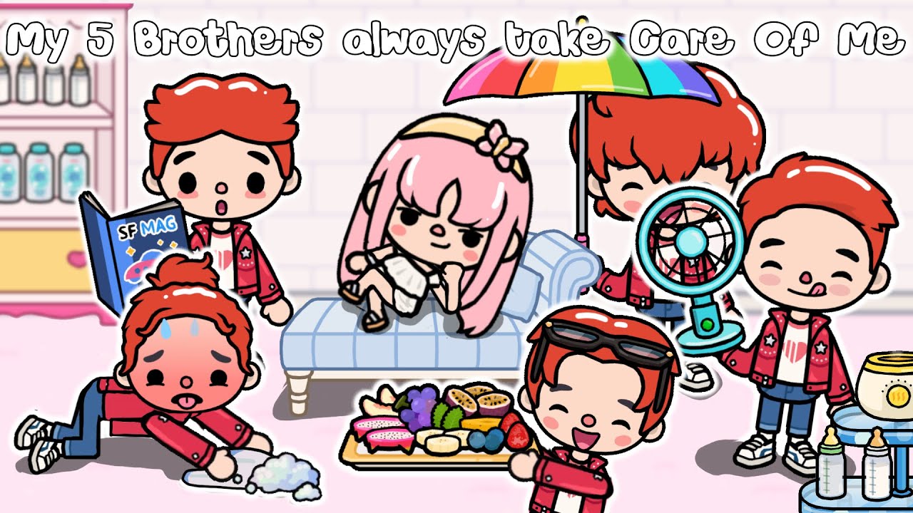 Мои 5 братьев всегда заботятся обо мне 👧🏻❤️👦🏻История жизни Toca | Toca Boca