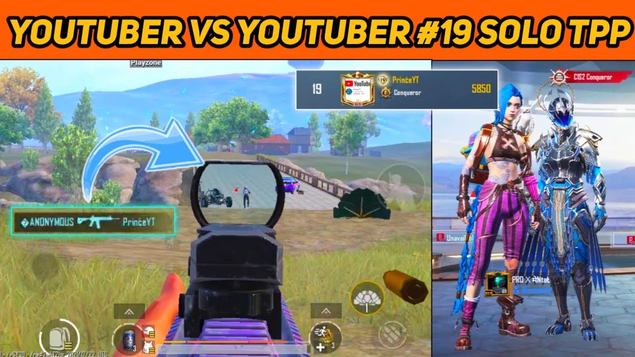 #19 SOLO TPP LEADERBOARD IN MY LOBBY | YOUTUBER VS YOUTUBER 🔥 @Prince_YT  | anonYmous FPP
