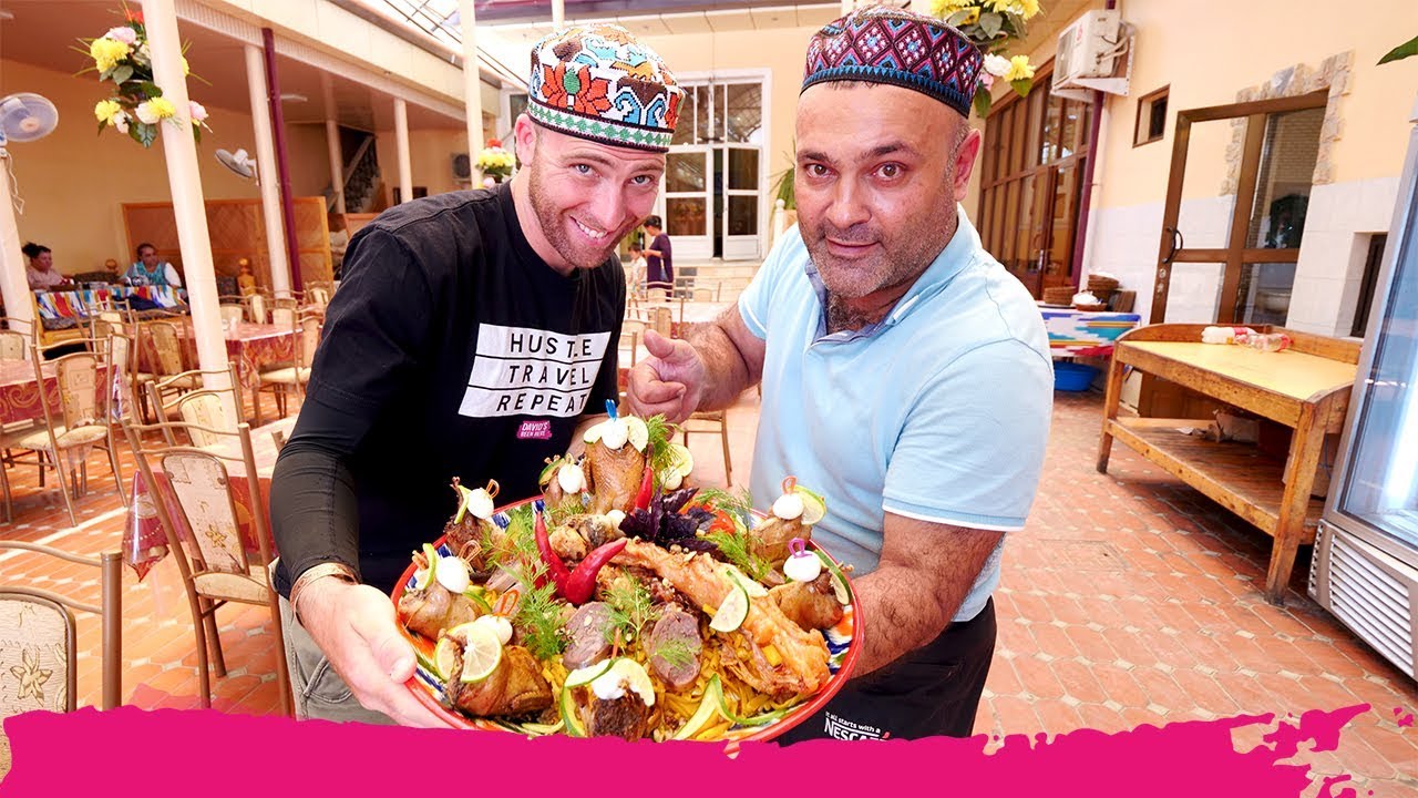 Uzbekistan's ULTIMATE STREET FOOD  - Rice Plov + Paper & Silk Workshop Tour | Samarkand, Uzbekistan
