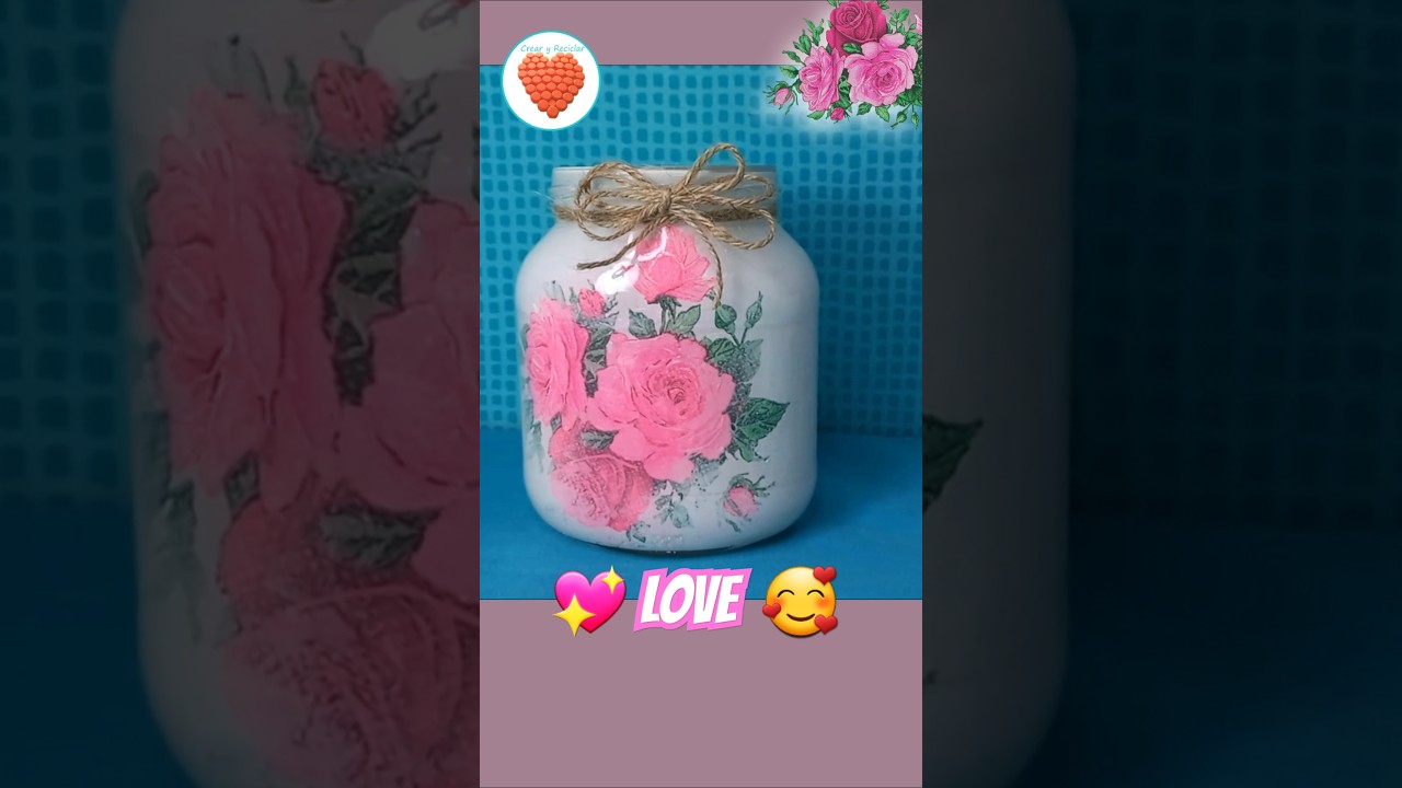 &iquest;Conoces esta t&eacute;cnica? Decoupage invertido #diy #manualidades #crearyreciclar #decoupage