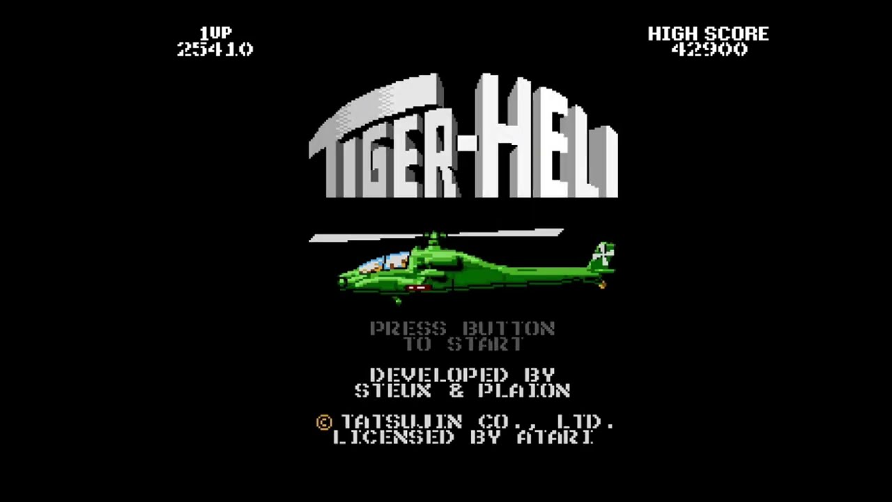 Gameplay for the 7800: Tiger Heli
