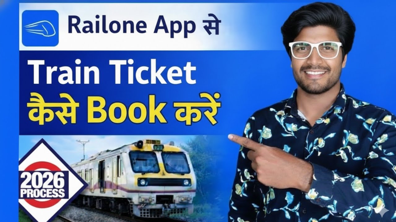 Railone App se Train Ticket Kaise Book Kare 2026 | How to Book Train Ticket in Railone App