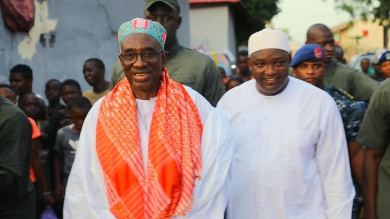 President Barrow paid a respectful visit to the residence of the late Imam Bubacar Jallow in Bansang
