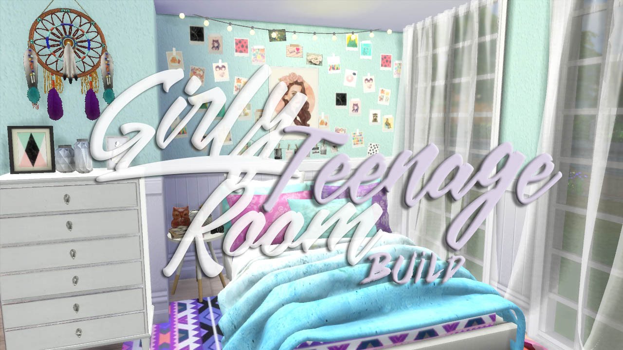 The Sims 4: Girly Teenage Room | Room Build