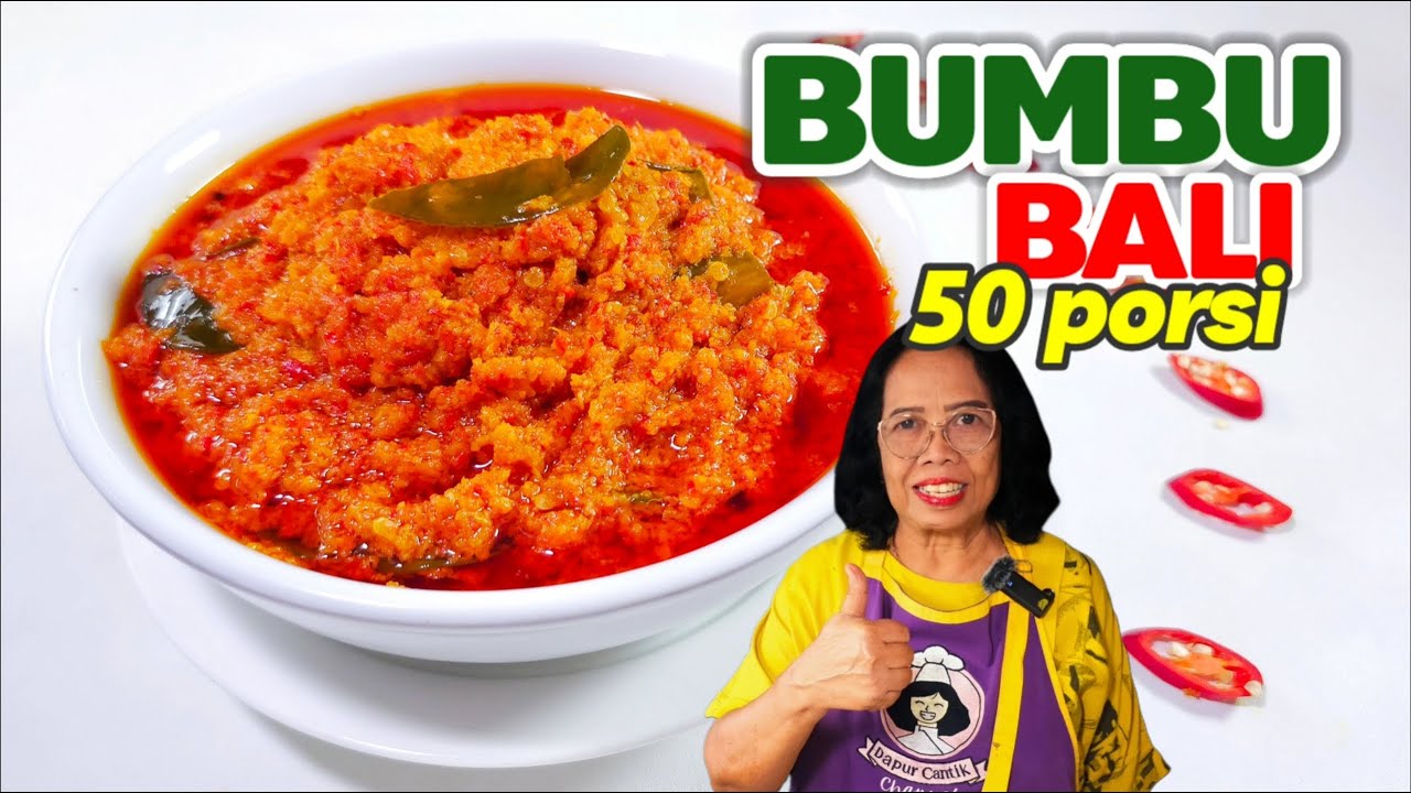 SEKALI BUAT BISA UNTUK 50 PORSI  -- RESEP BUMBU BALI 50 PORSI ENAK PRAKTIS SERBAGUNA  /  MASAK BESAR