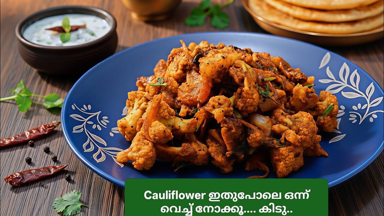 🔥 10 മിനിറ്റിൽ Cauliflower പെപ്പർ റോസ്റ്റ് | Cauliflower Pepper Fry