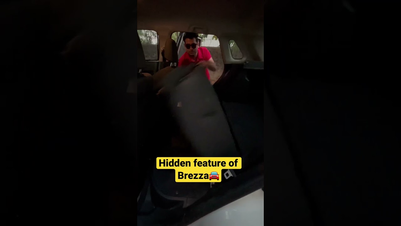 Hidden feature of Brezza🚘 #brezza #marutisuzuki #shorts