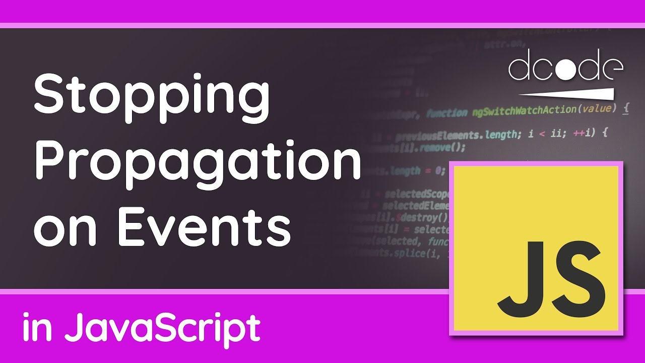 Учебник по JavaScript — Остановка распространения с помощью Event.stopPropagation()