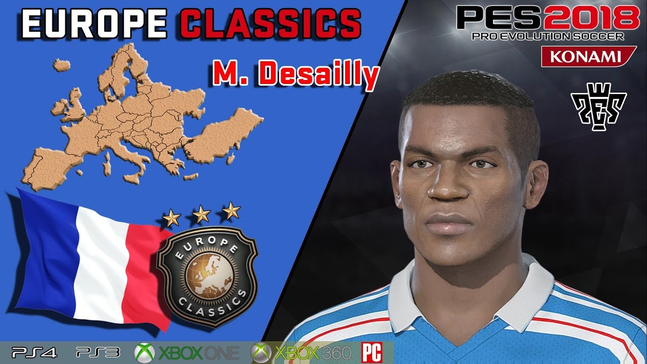 M. DESAILLY  (Europe Classics) PES 2018
