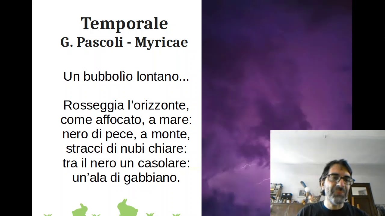 Temporale di Pascoli: commento sul modello del colloquio di Maturità