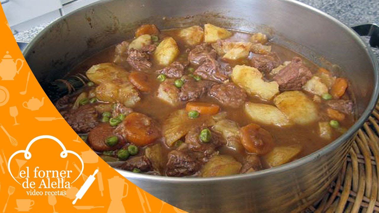 Estofado de Carne con Patatas y Guisantes