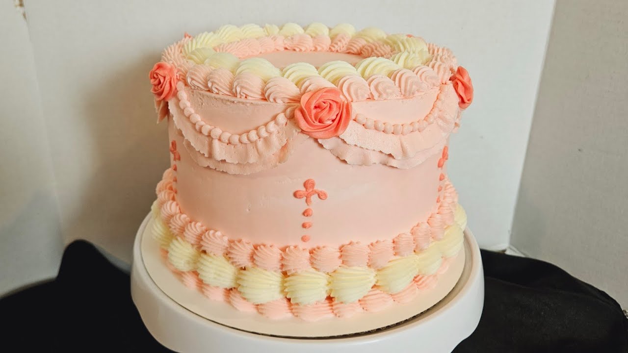 New Year! New Cake! Pink Vintage Theme Cake