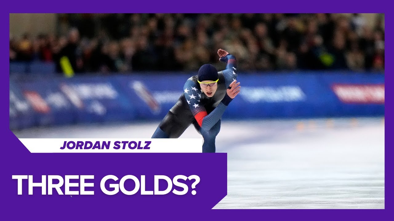 Jordan Stolz Chasing Historic 3 Gold Medals at 2026 Winter Olympics | Team USA Speed Skating
