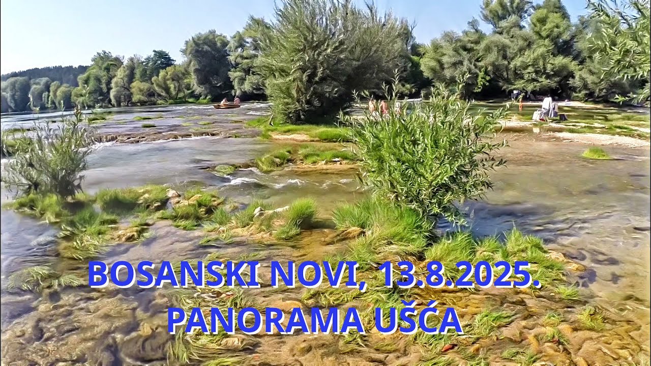 Panorama ušća Sane u Unu, Bosanski Novi, Bosna i Hercegovina, 2025. godina