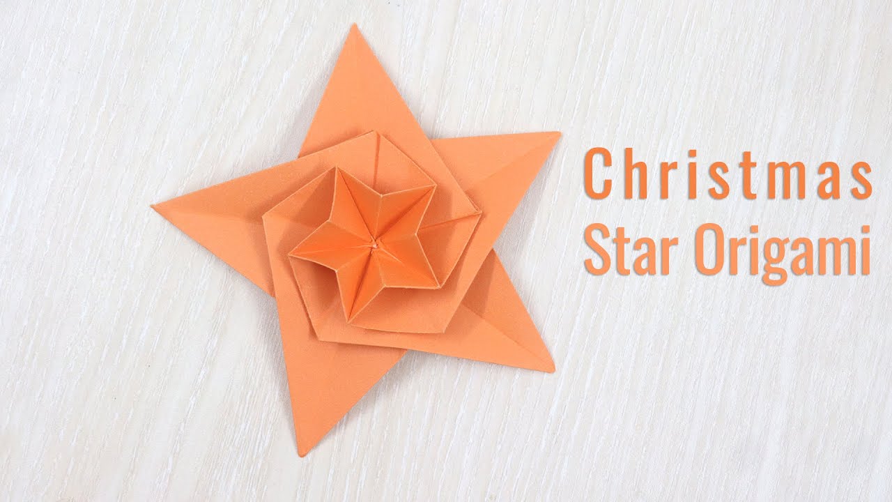 Christmas Star Origami - Paper Star Tutorial for Beginners - Christmas Decoration ideas