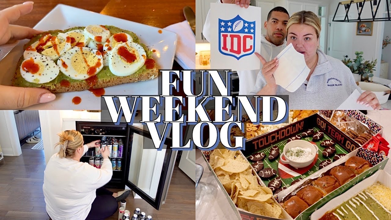 superbowl party, DIY t-shirt, new can dispenser | vlog