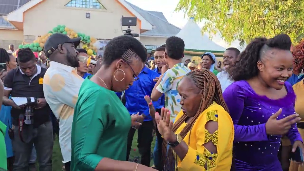 Stephen Kasolo @Yatta with Hon Anastasia Muendo Kamtoto
