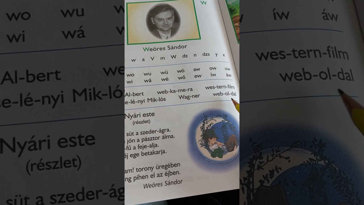 A w betű olvasásának és írásának tanítása