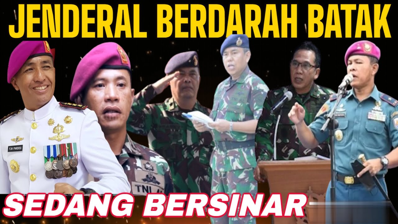 6 JENDERAL TNI AL BERDARAH BATAK JABATAN STRATEGIS