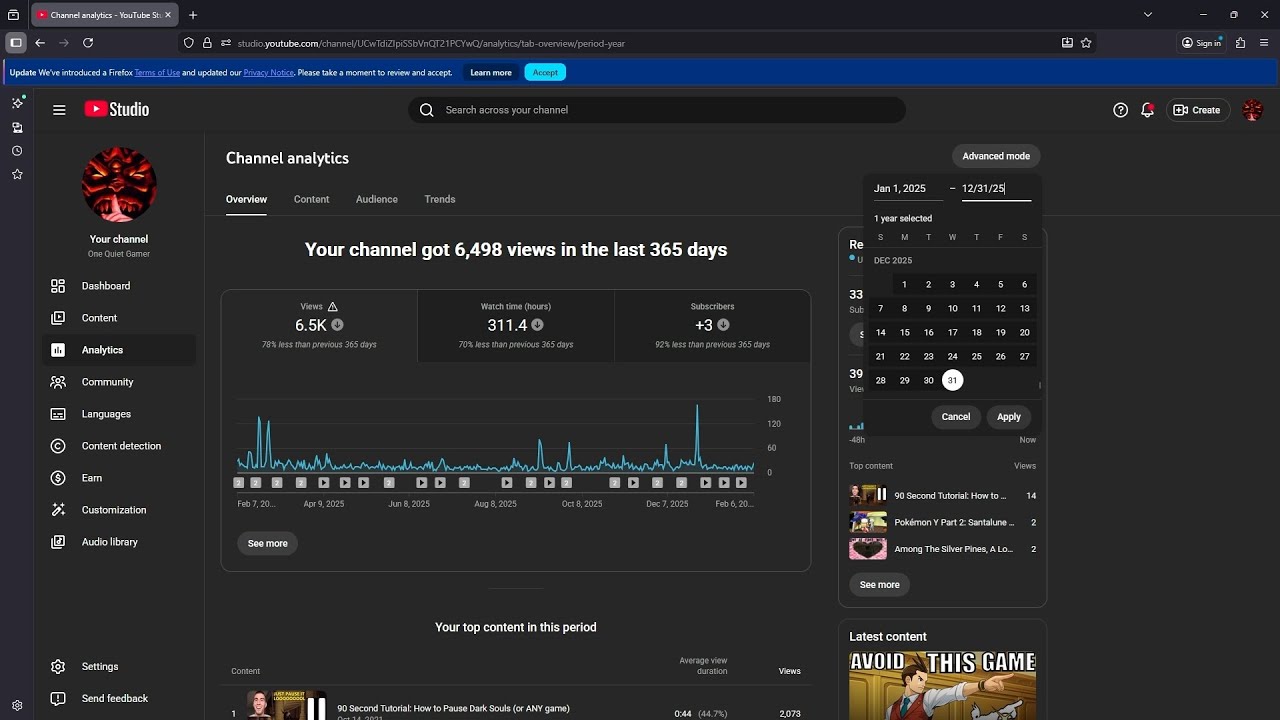 I Did A YouTube Recap For 2025: Are 3 Channels Better Than One?