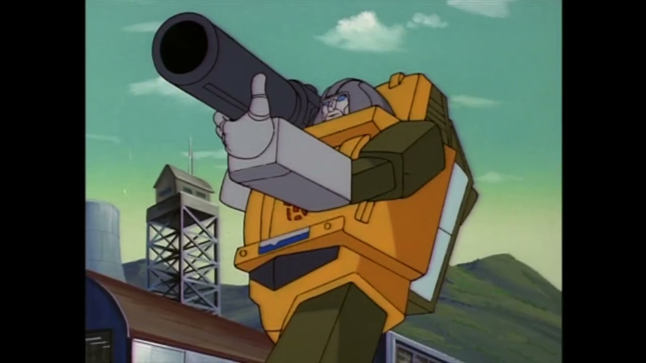 Transformers G1 - Brawn Uses Megatrons Fusion Cannon
