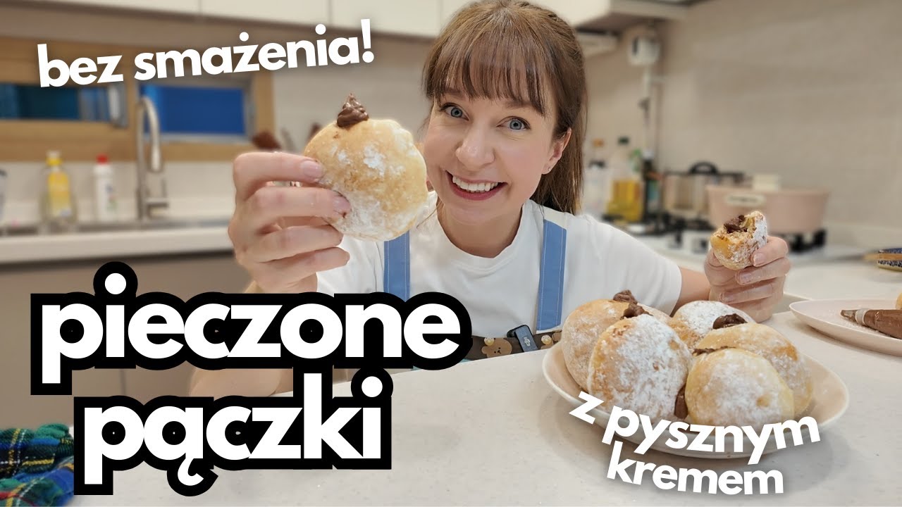 Pyszne pączki pieczone - BEZ SMAŻENIA - tłusty czwartek jak z koreańskiej cukierni