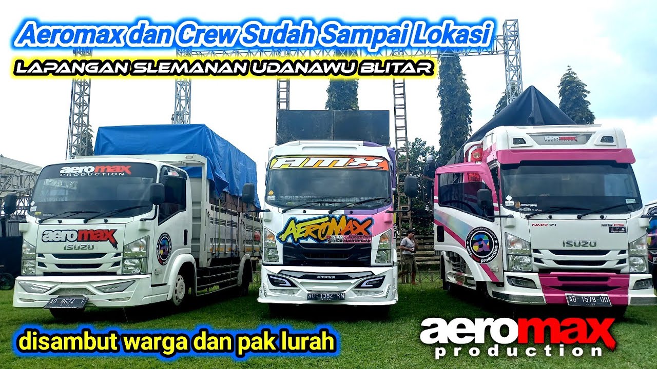Aeromax dan Crew Sudah Sampai Lokasi disambut warga dan pak lurah slemanan