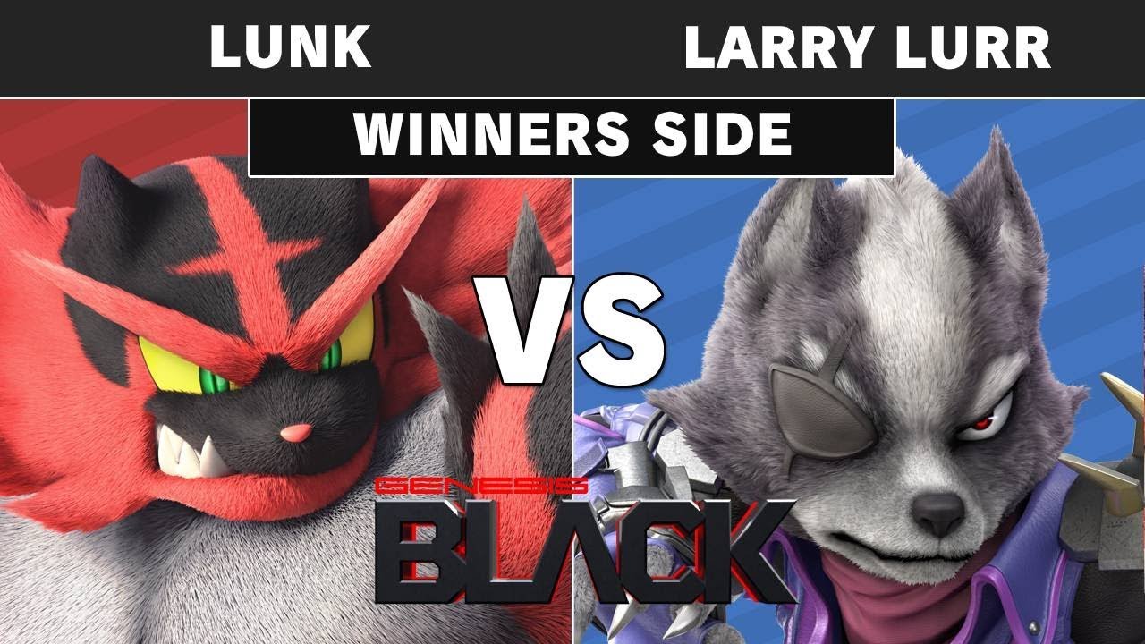 Genesis Black - Lunk (Incineroar) Vs T1 | Larry Lurr (Wolf) Winners Pools - Smash Ultimate