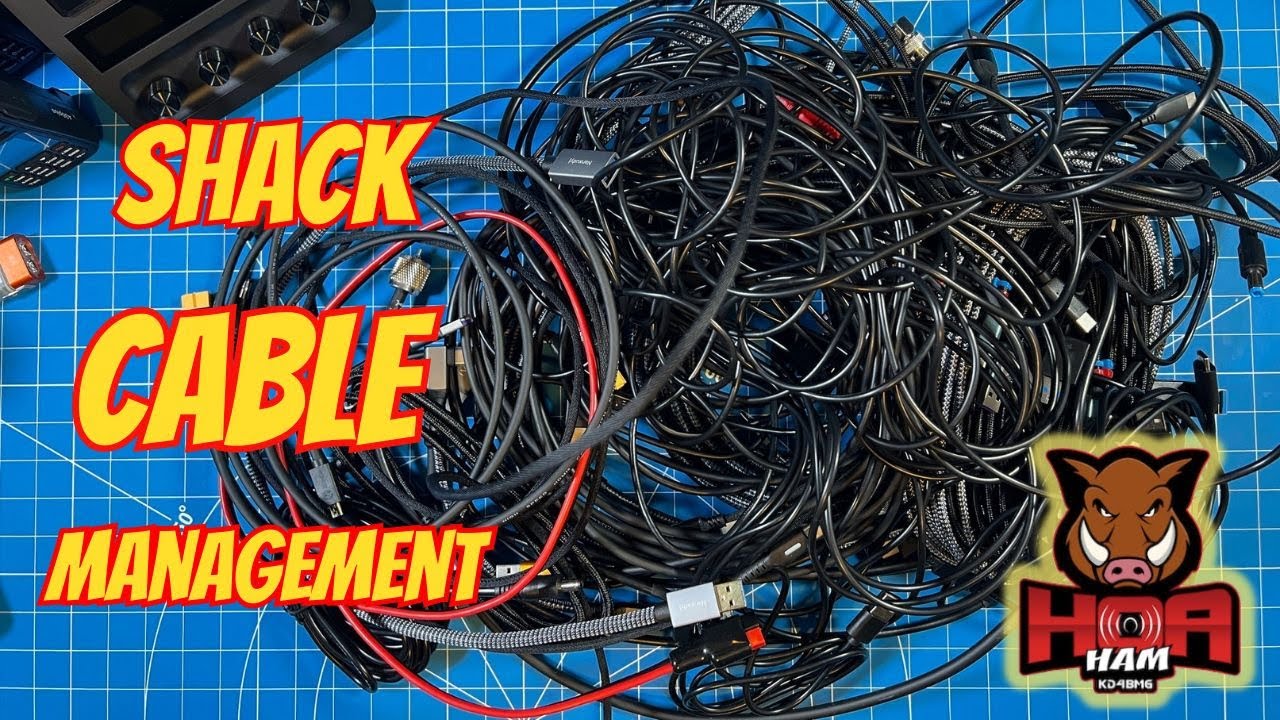 Ham Shack Build Out Series #9:  Ham Shack Coax and Computer Cable Organization Pro Tips