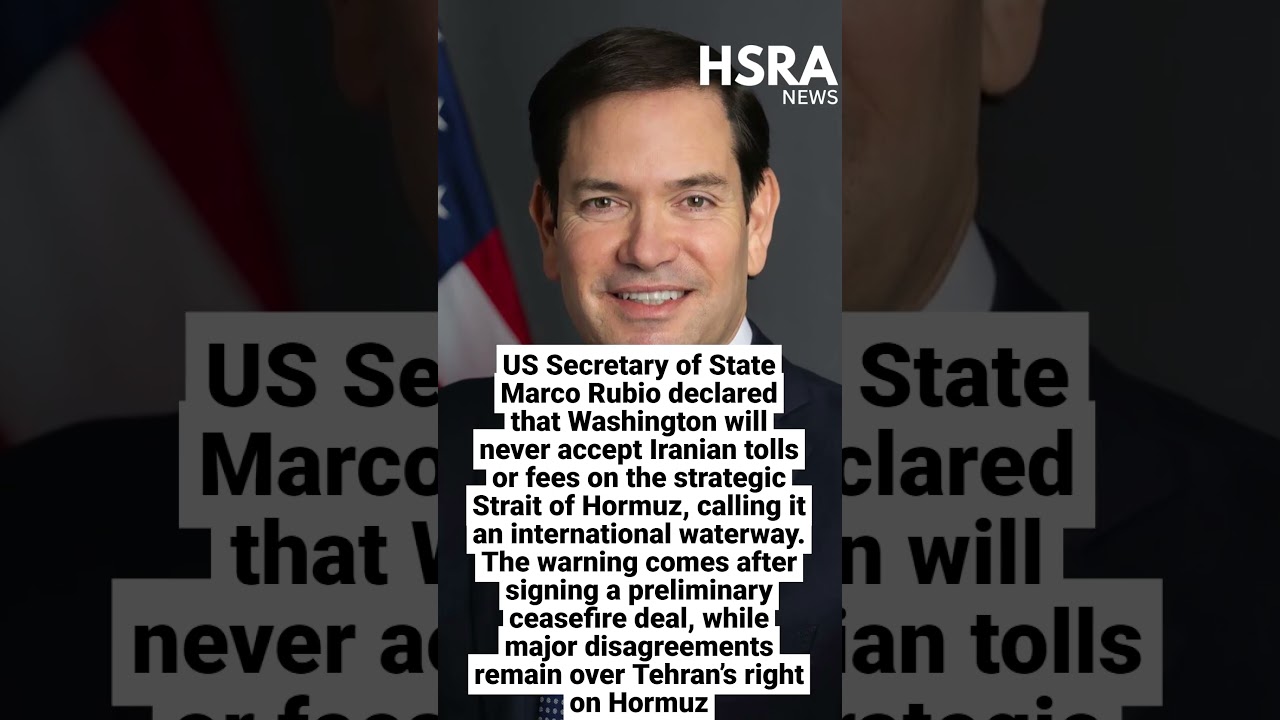 Marco Rubio Issues Major Warning To Iran Over Strait Of Hormuz Tolls #shorts #breakingnews #usa