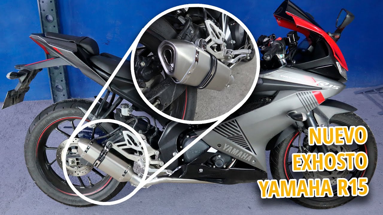 🏍️ Instalando Exhosto tipo Akrapovic en YAMAHA R15 - Mofle Pipeta Resonador | CELERID