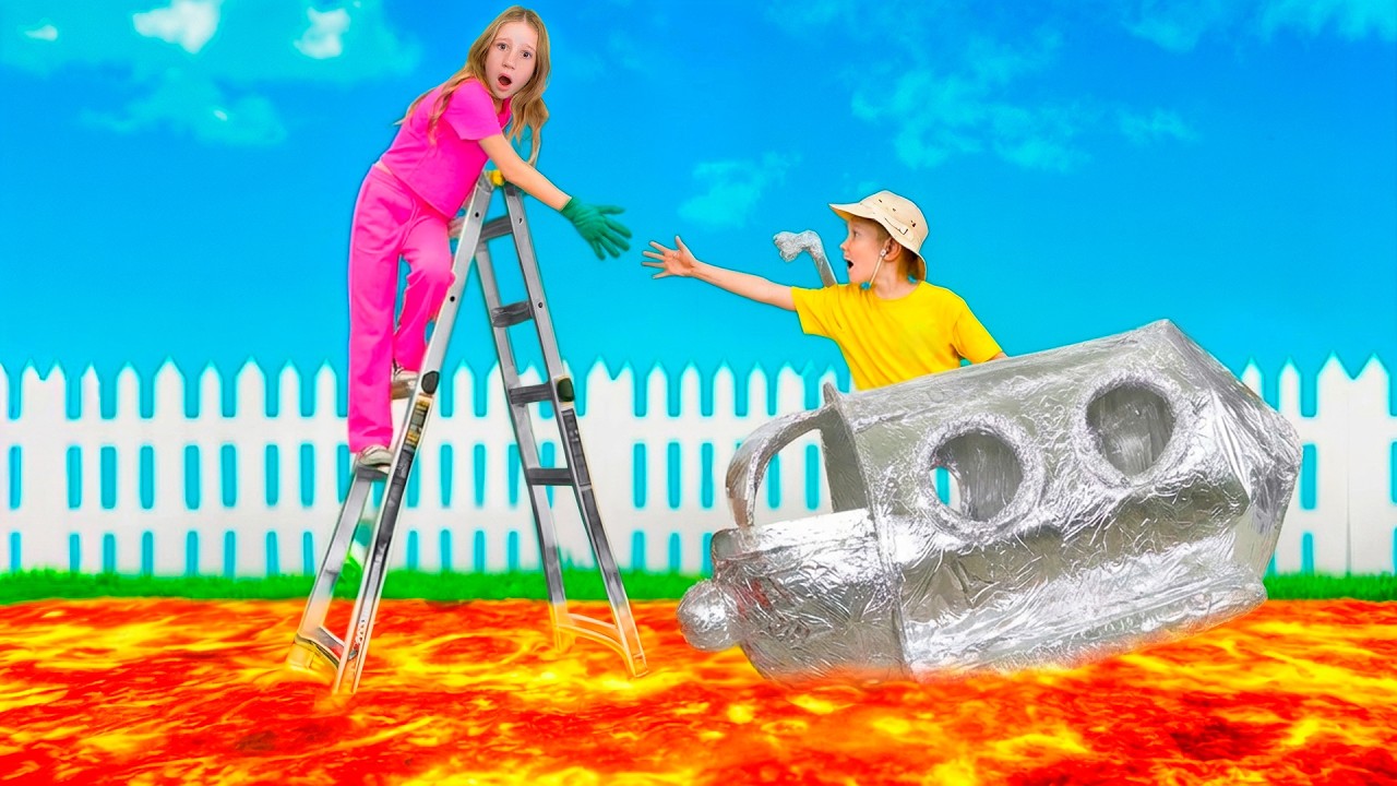 Nastya and Friends Play The Floor Is Lava