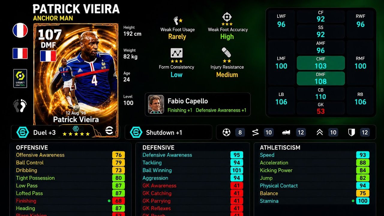 UPCOMING Vieira Stats LEAKED & Free Epic🔜 Huge UPDATE🔥eFootball 2026