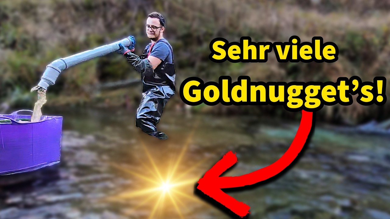 Goldnugget vor der Nase weg geschnappt?! Goldwaschen in Deutschland!