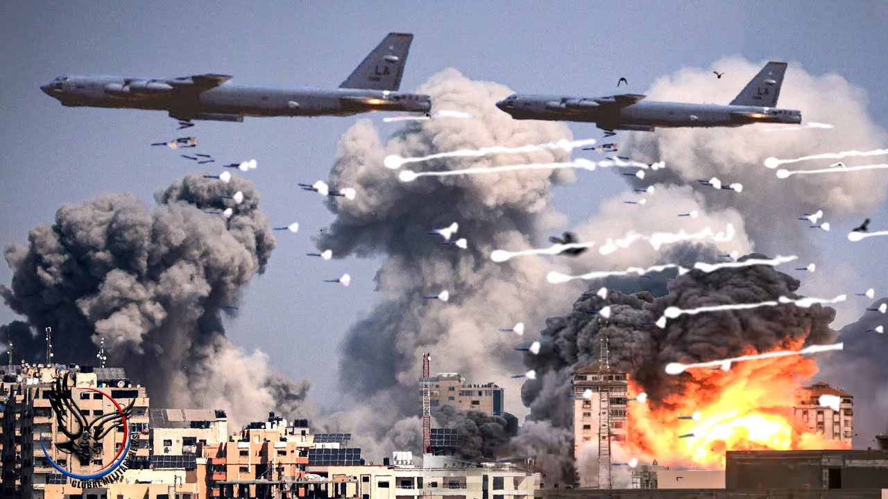 Shocking Footage! B-52 Bomber Pilot Drops Bombs and Destroys Enemy in Seconds
