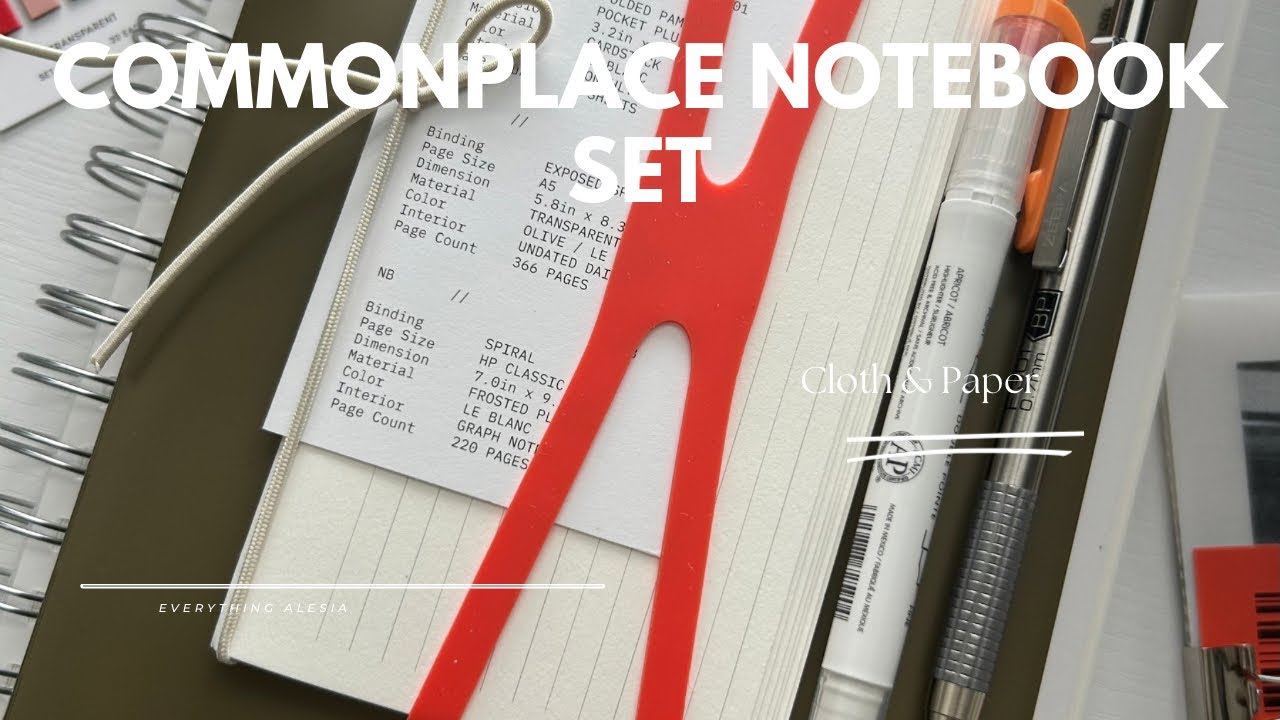 Unboxing | Commonplace Notebook Set | Cloth & Paper