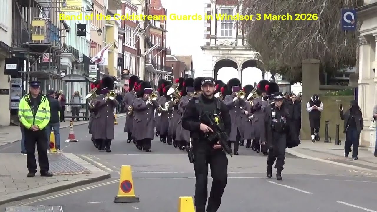 Band of the Coldstream Guards in Windsor 3 March 2026