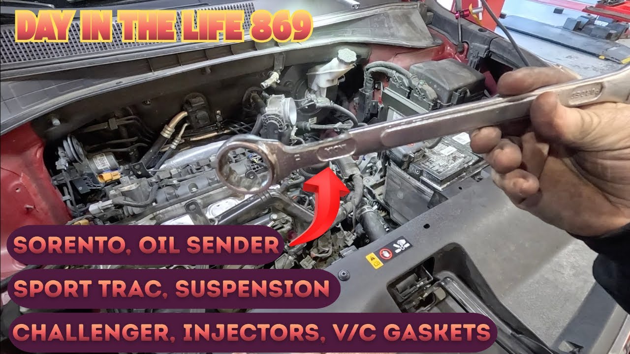 Sorento Oil Leak, SportTrac Suspension, Challenger Injectors, Tune, V/C Gaskets. DAY in the Life 869