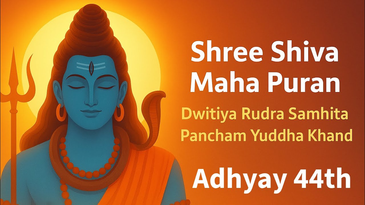 अन्धकासुर की तपस्या और शिव से युद्ध का कारण।ShivPuran| RudraSamhita।YudhKhand।Adhyay 44 #shiv 
