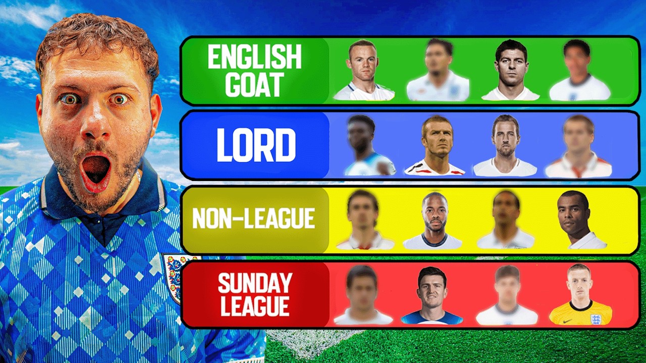 We RANKED the BEST ENGLISH FOOTBALLERS *EVER* 🔥
