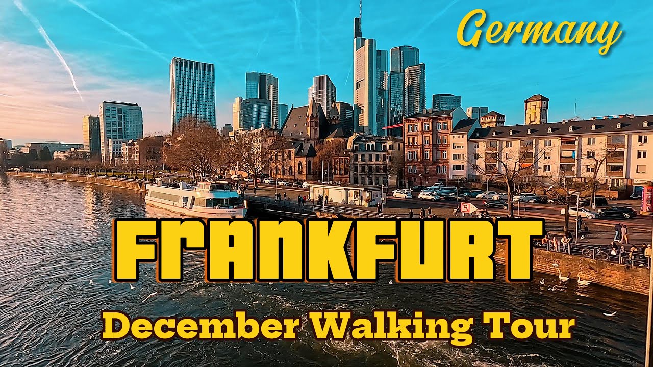 Frankfurt Walking Tour | Zeil Shopping Street & MyZeil Mall After Christmas Germany K4 December
