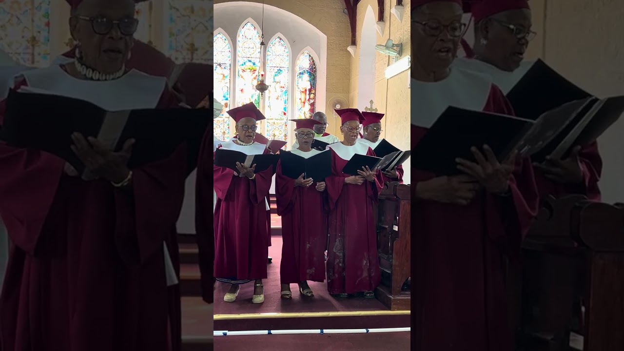 All Saints Anglican Church Barbados senior choir doing a rendition for Harvest 2026