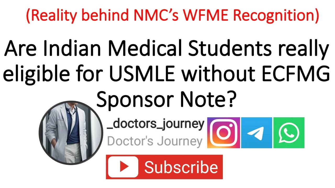 Вся правда о признании NMC со стороны WFME | Могут ли индийские врачи сдавать USMLE без отметки с...