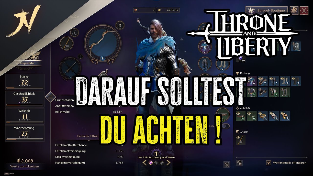Meine persönlichen Tips für: Throne & Liberty